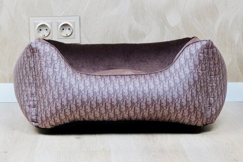Luxe Handgemaakte Velvet Mand | DD print Bruin/Brons