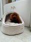 EH GIA Car Igloo Decor + Panna Eco Fur Honden Autostoel, Maat 2