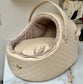 EH GIA Car Igloo Square Honden Autostoel Beige + Light Taupe, Maat 2