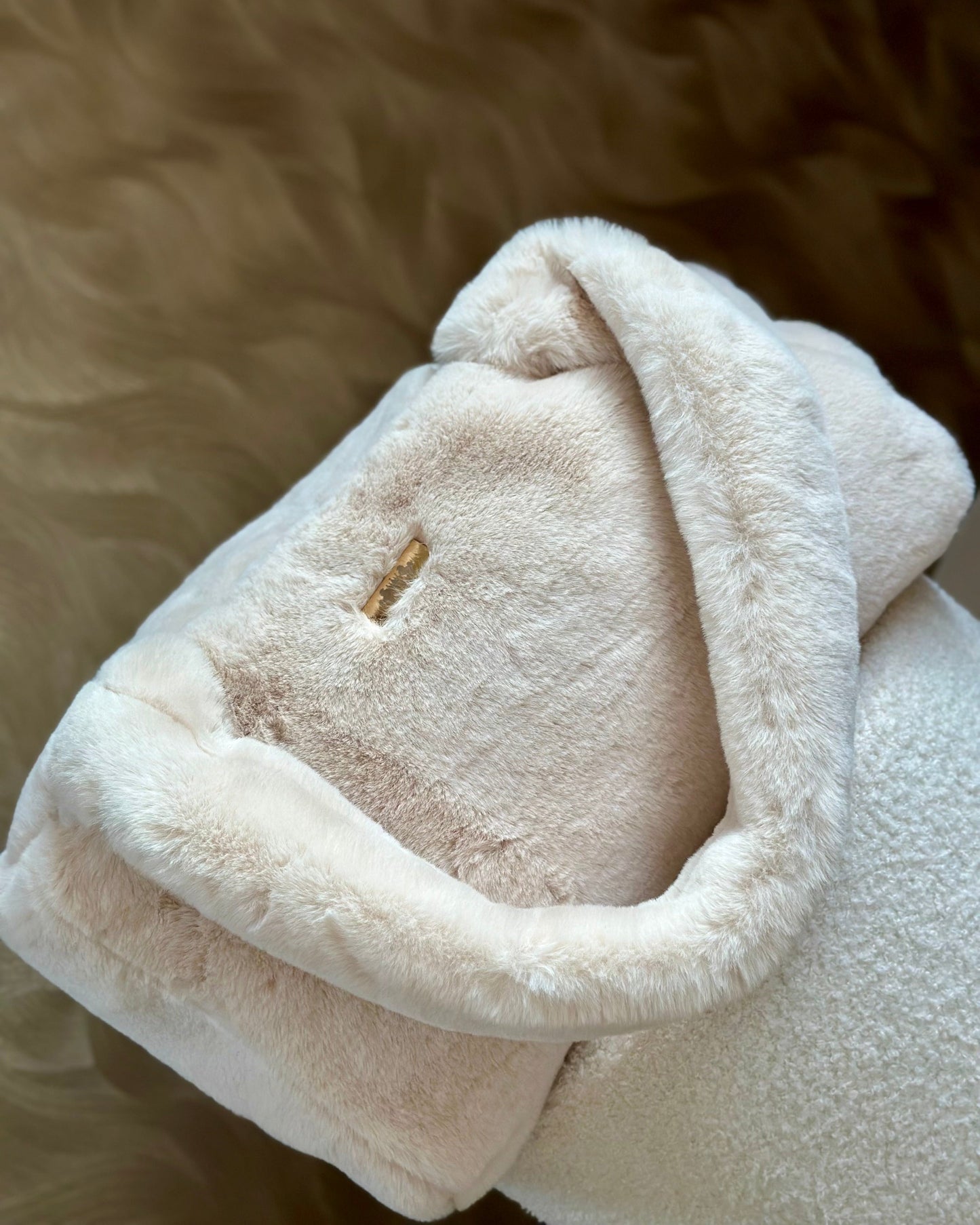 Elite Puppy | Hondentas Fluffy Crème