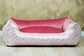 Luxe Handgemaakte Velvet Hondenmand | DD print Roze