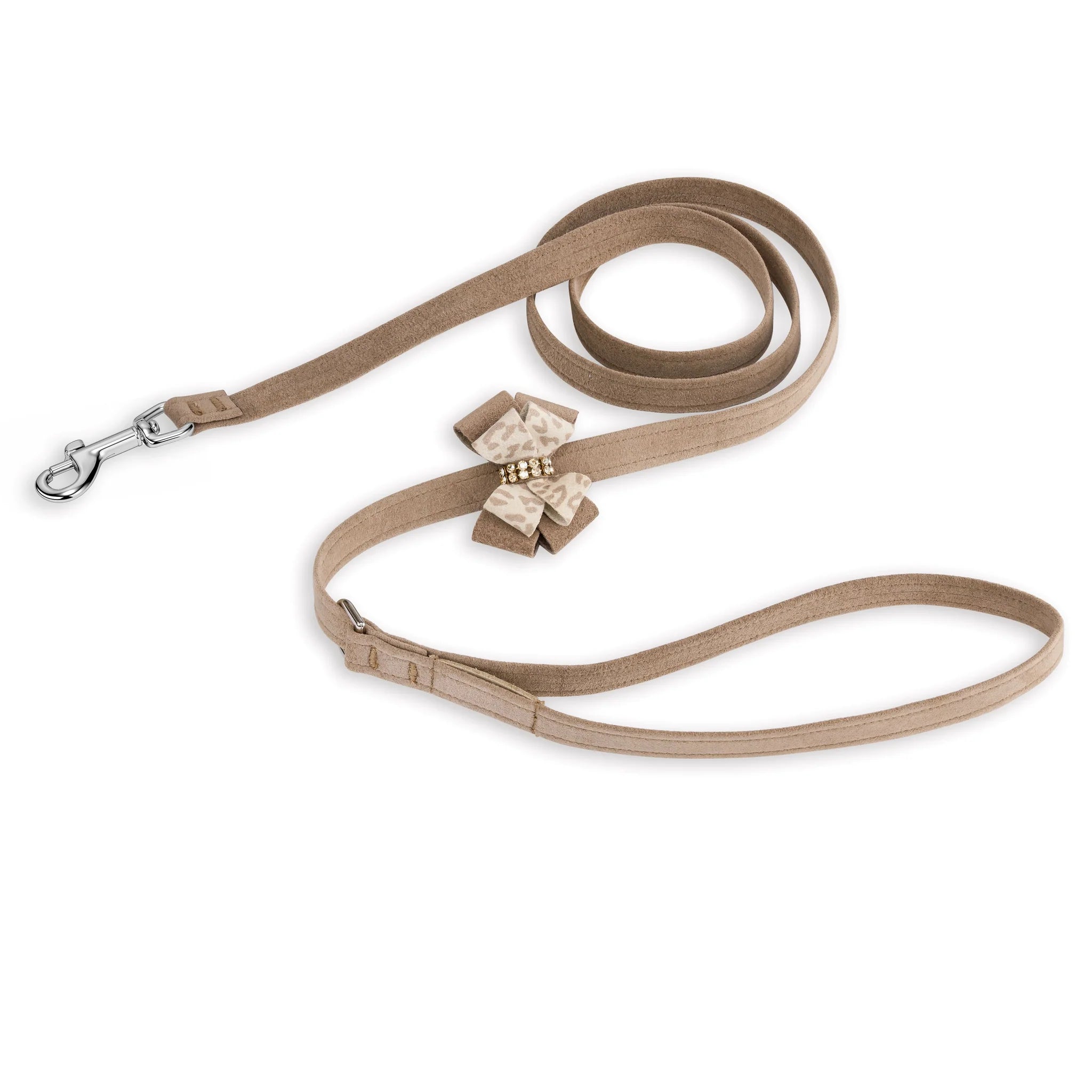 Susan Lanci | Baby Cheetah with Gold Giltmore Double Nouveau Bow Leash
