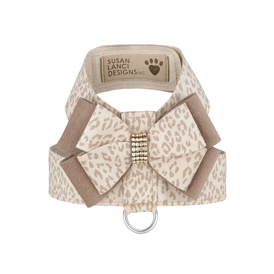 Susan Lanci | Baby Cheetah with Gold Giltmore Double Nouveau Bow Tinkie Harness