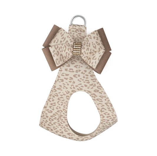 Susan Lanci - Baby Cheetah with Gold Giltmore Double Nouveau Bow Step In Harness