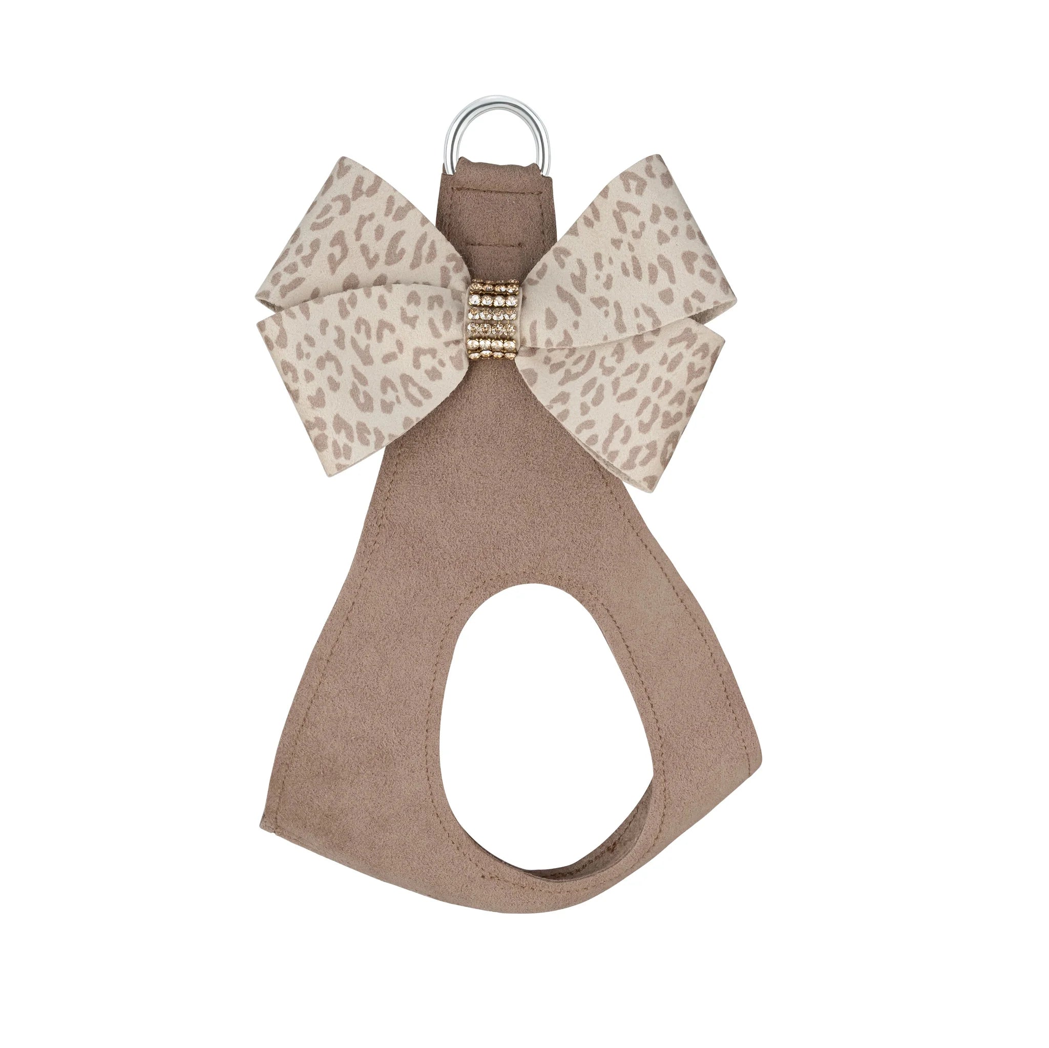 Susan Lanci | Baby Cheetah with Gold Giltmore Nouveau Bow Step In Harness - Fawn