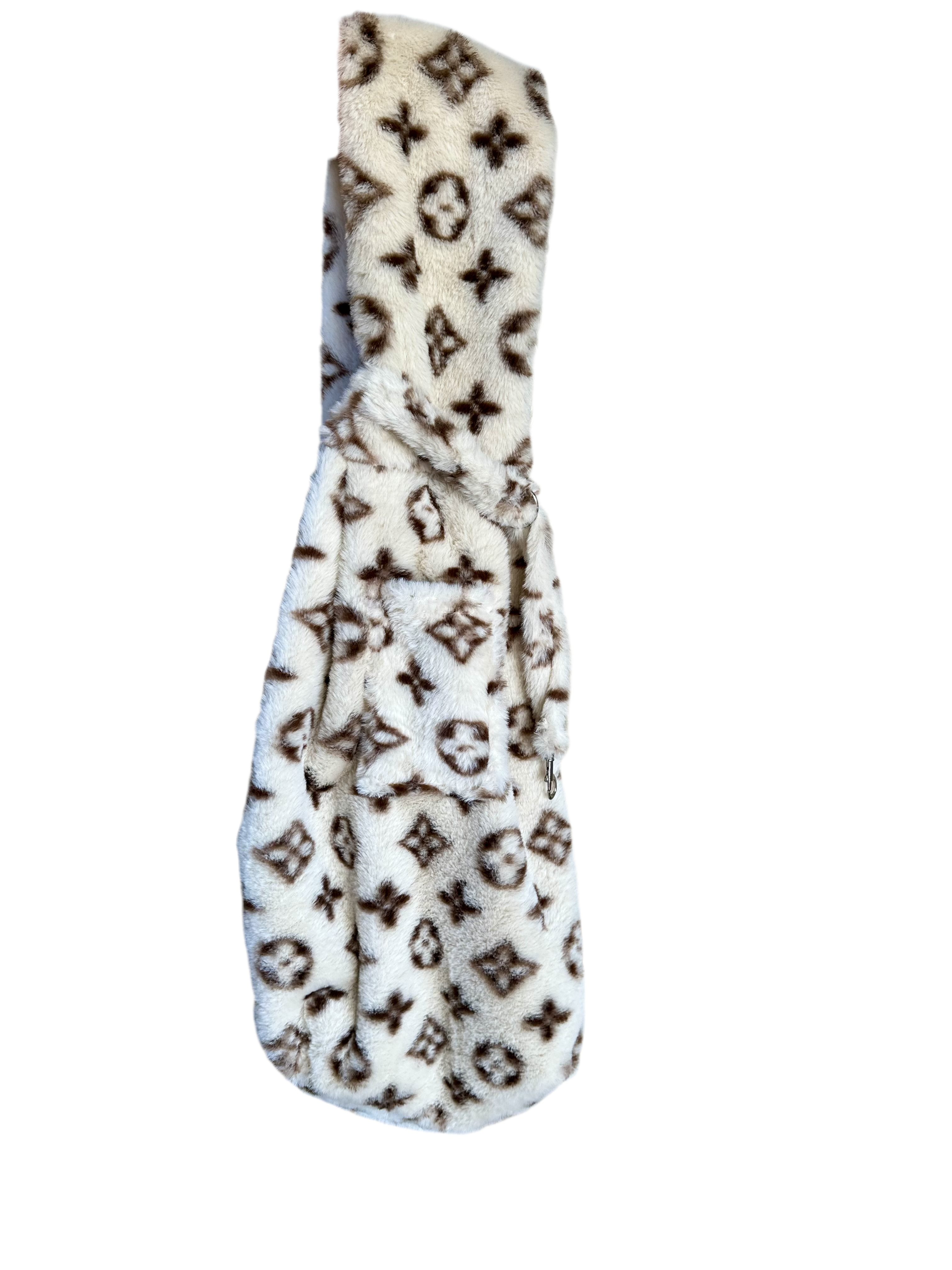 Draagzak met print beige