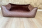 Luxe Handgemaakte Velvet Mand | DD print Bruin/Brons