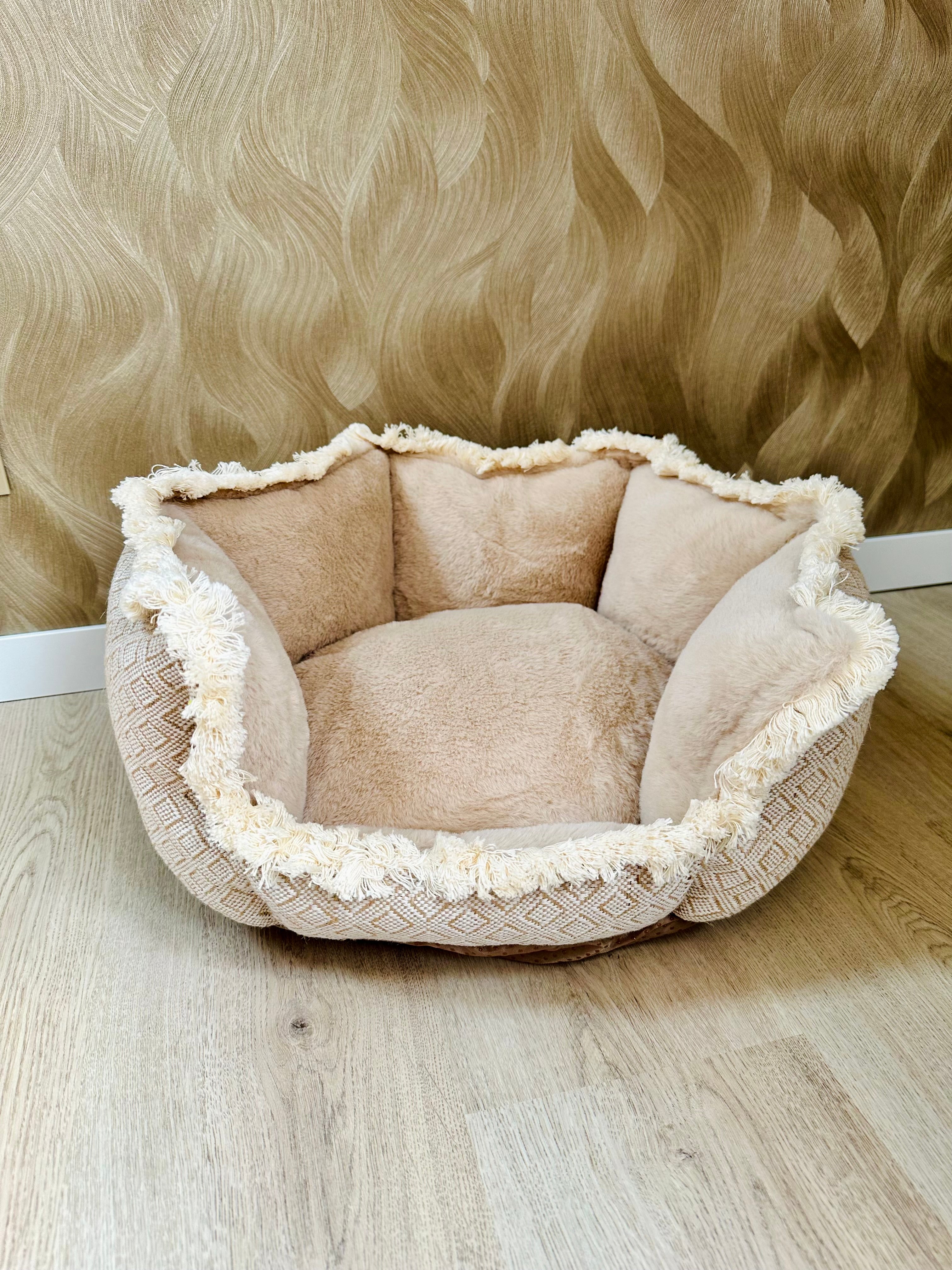 Hondenmand Boho Beige