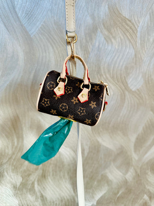 Poepzakhouder Tasje - Bruin Print