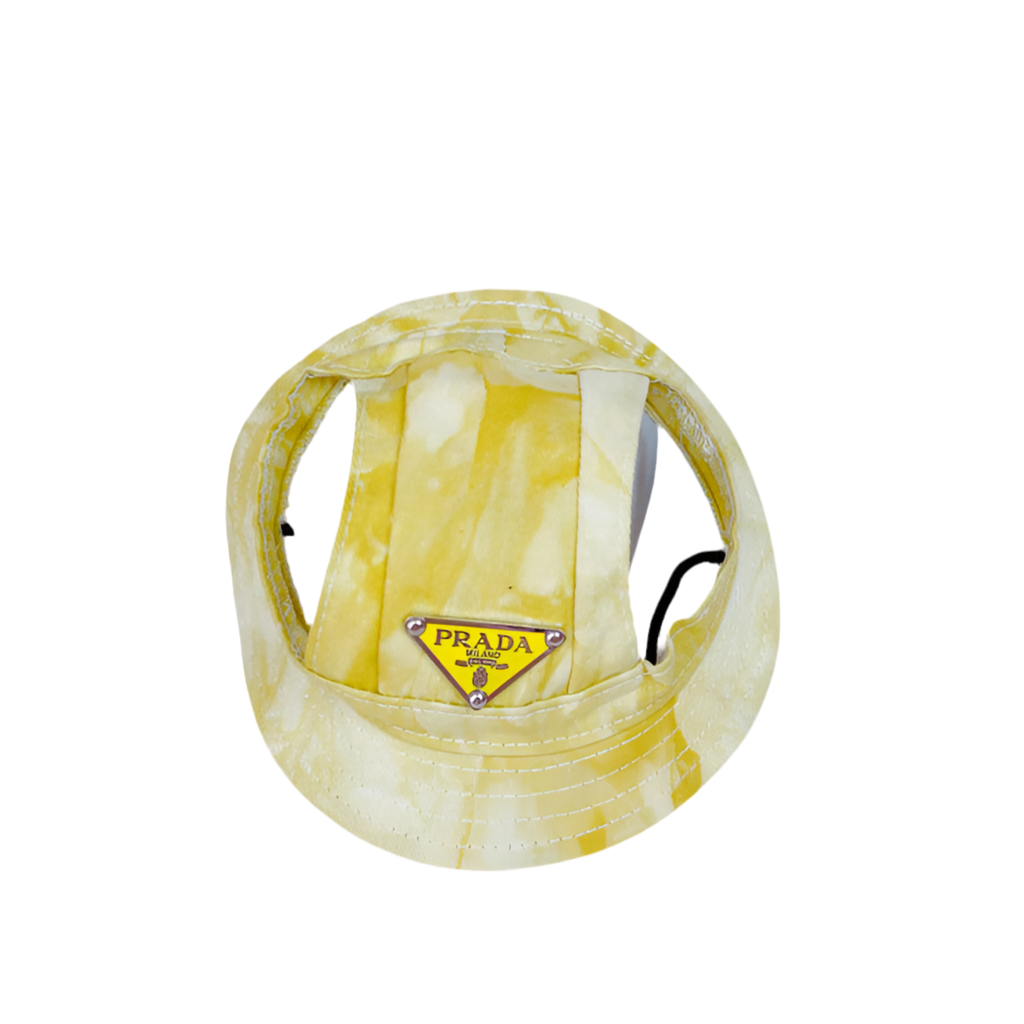 Zomerhoedje voor honden of katten – Tie Dye Print met Pawda Logo