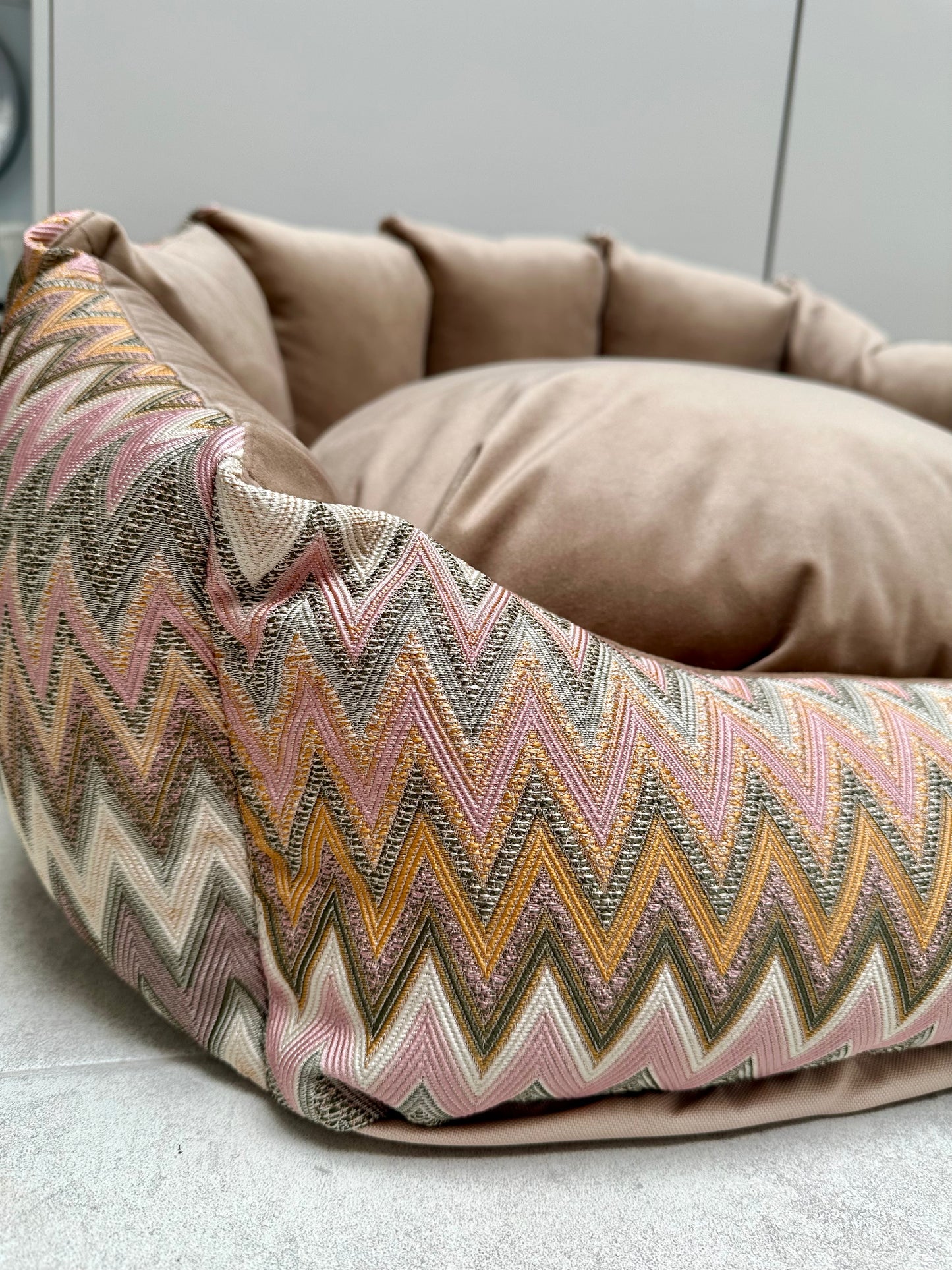 Elite Puppy | Shell Mand Zigzag Taupe