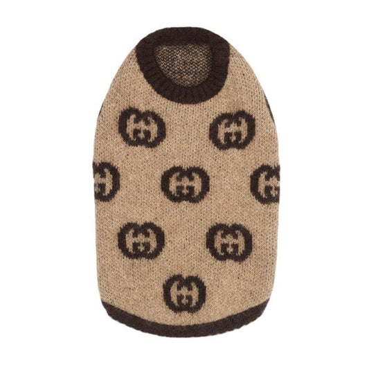 Hondentrui GG Print Bruin