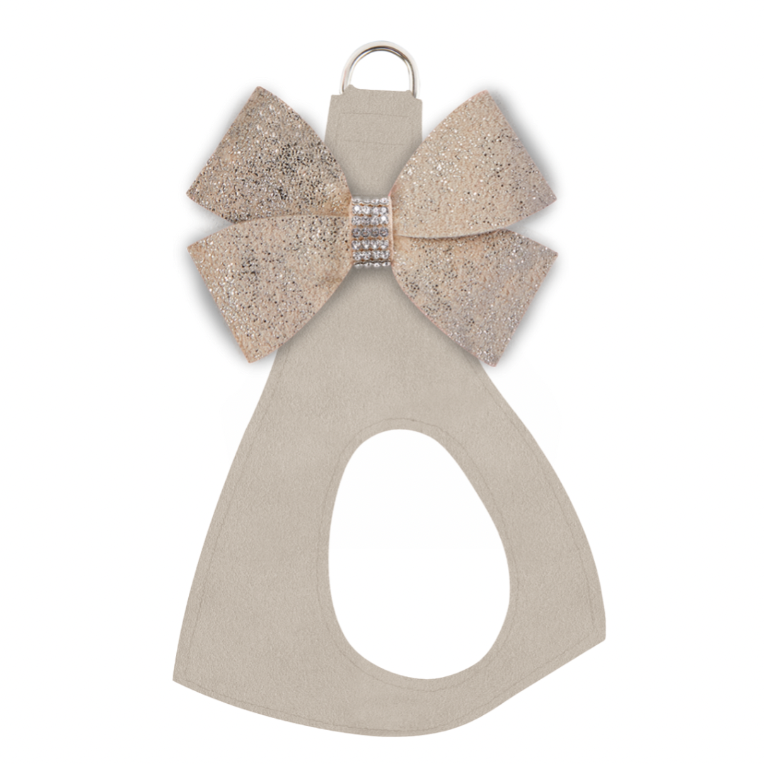 Susan Lanci | Champagne Glitzerati Double Nouveau Bow Step In Harness