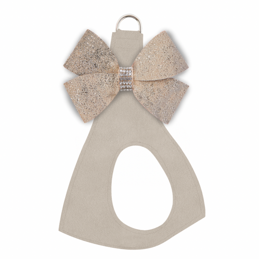 Susan Lanci | Champagne Glitzerati Double Nouveau Bow Step In Harness