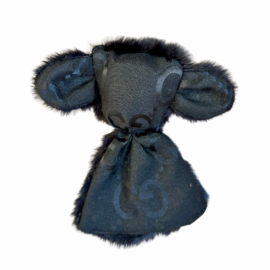 Knuffeldoekje voor Hondjes in Beervorm - GG print zwart