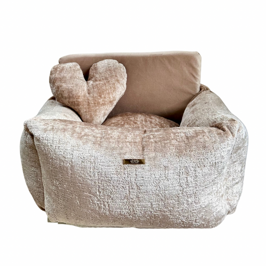 Elite Puppy | Autostoel Soft Velvet Beige