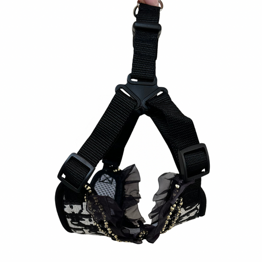 GG Print Step-in Harness Gold