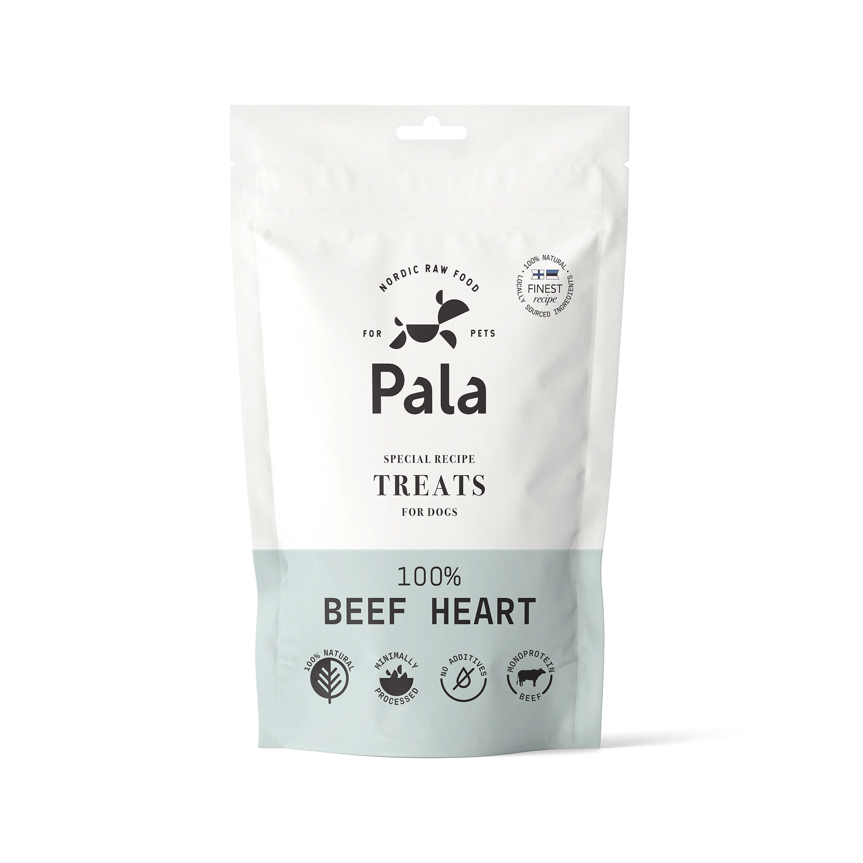 PALA DOG | GENTLY AIR-DRIED BEEF HEART TREATS 100 GR
