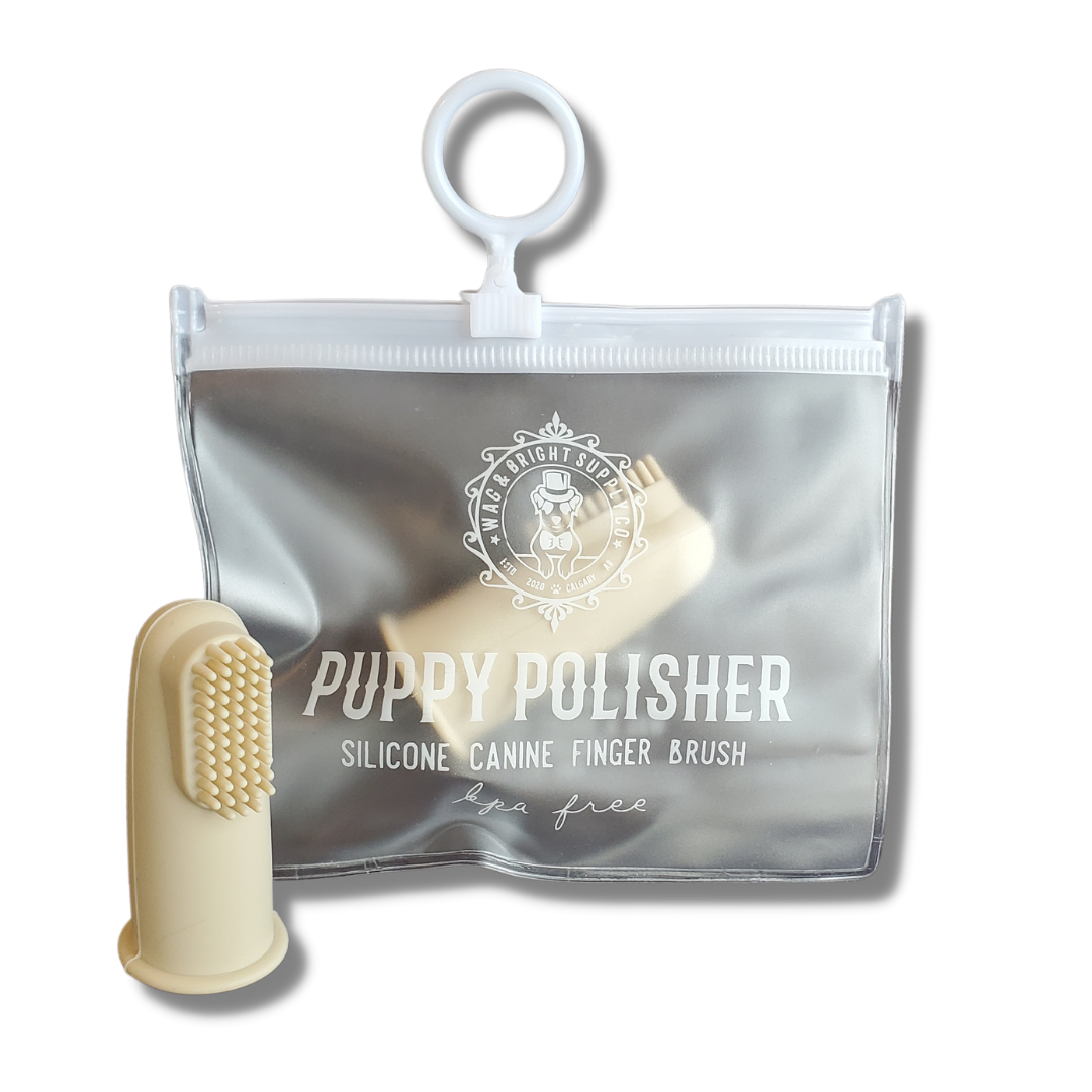 Wag & Bright Supply Co. | Puppy Polisher Siliconen Vingertandenborstel