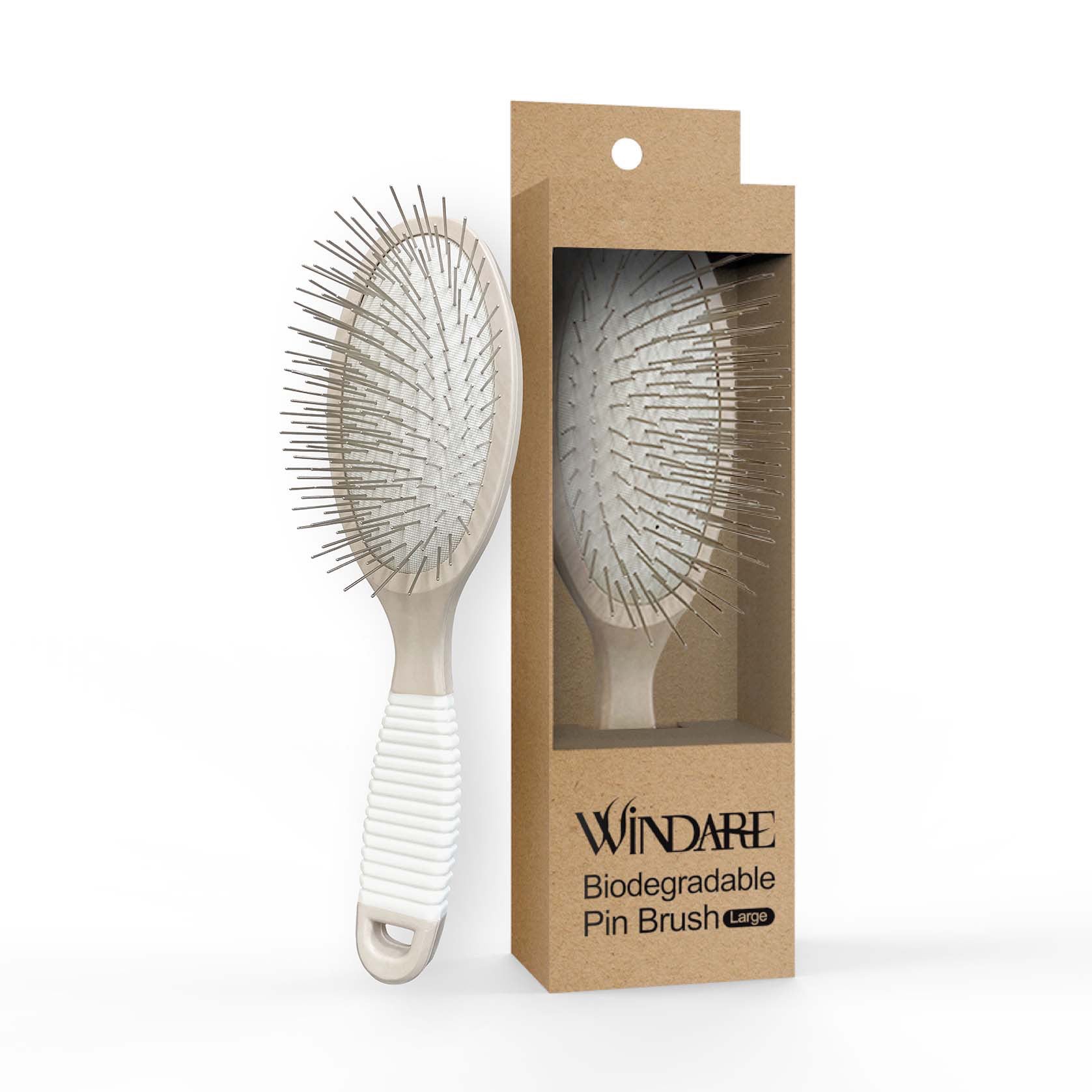 WindarePro – Biodegradable Pin Brush | Beige