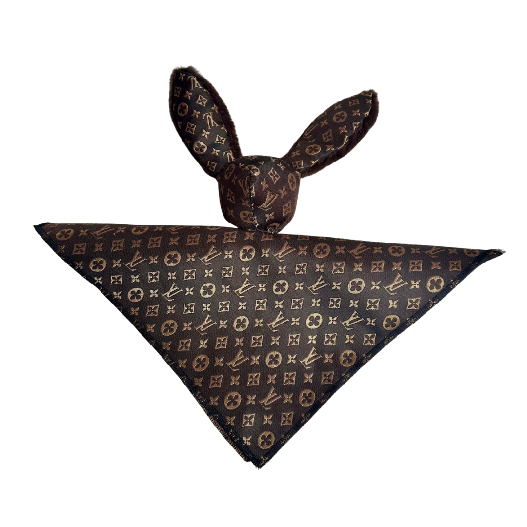 Knuffeldoekje voor Hondjes in Konijnvorm - luxe print