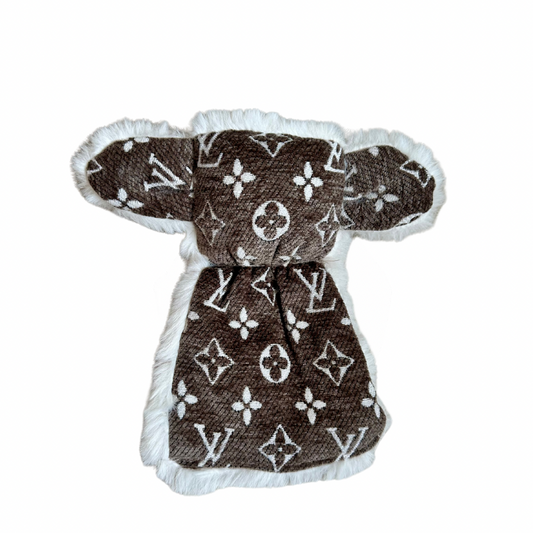 Knuffeldoekje voor Hondjes in Beervorm - luxe print