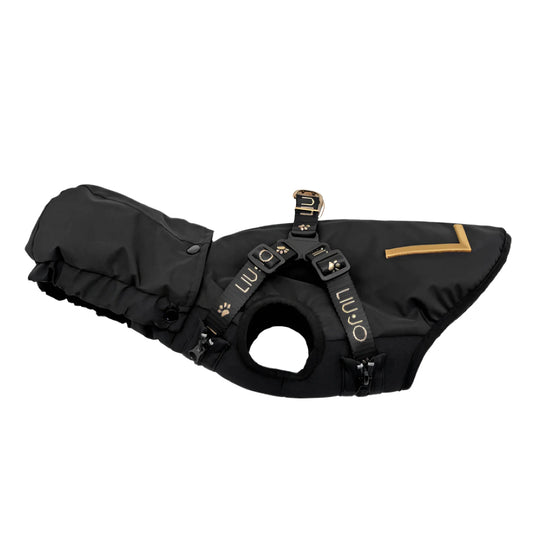 Liu Jo Pets | Regenjasje met Ingebouwde Harness – Nero