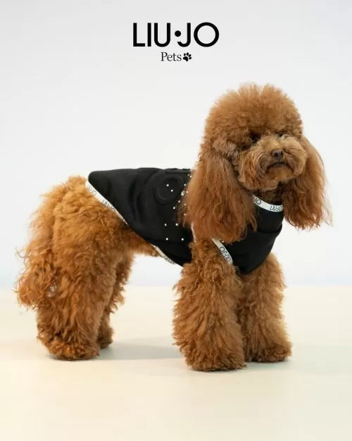 Liu Jo Pets | Sweater met Strassteentjes – Nero