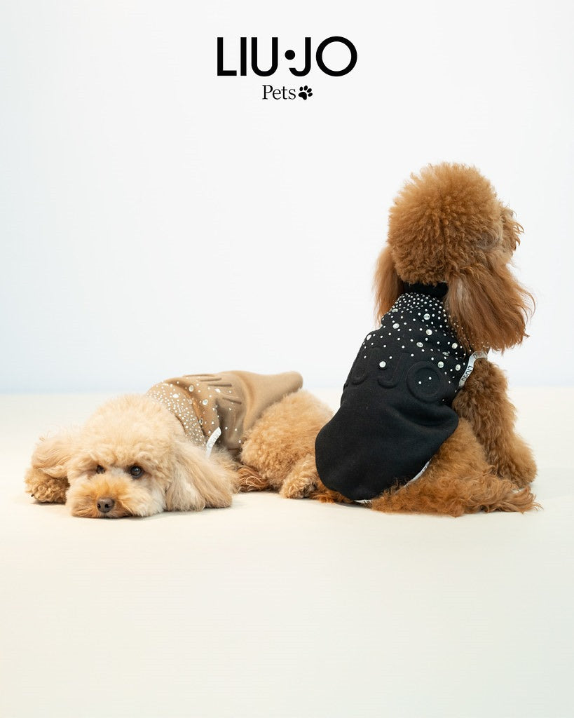 Liu Jo Pets | Sweater met Strassteentjes – Caramel