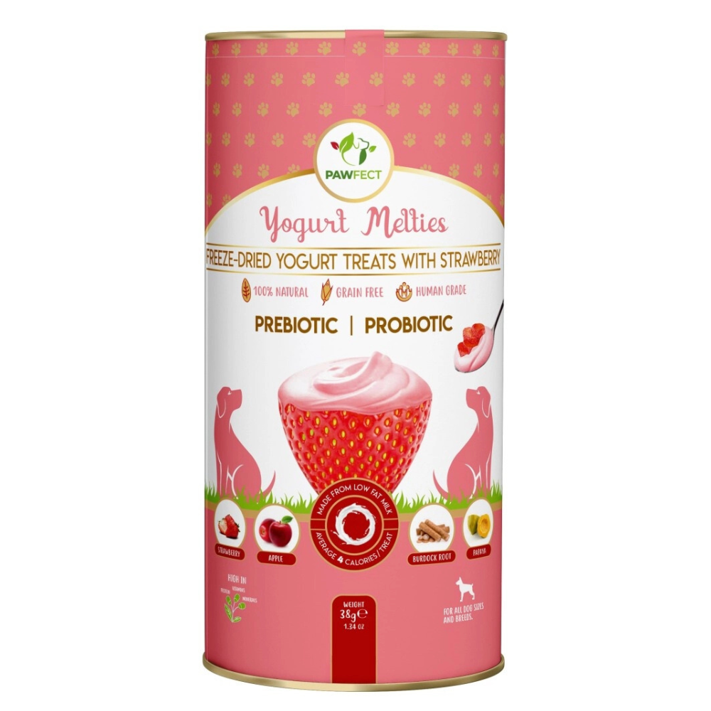 Pawfect | Freeze Dried Yoghurt hondensnack - Aardbei