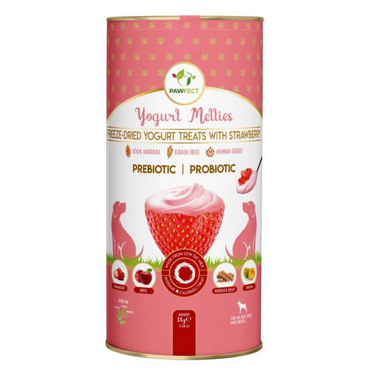 Pawfect | Freeze Dried Yoghurt hondensnack - Aardbei