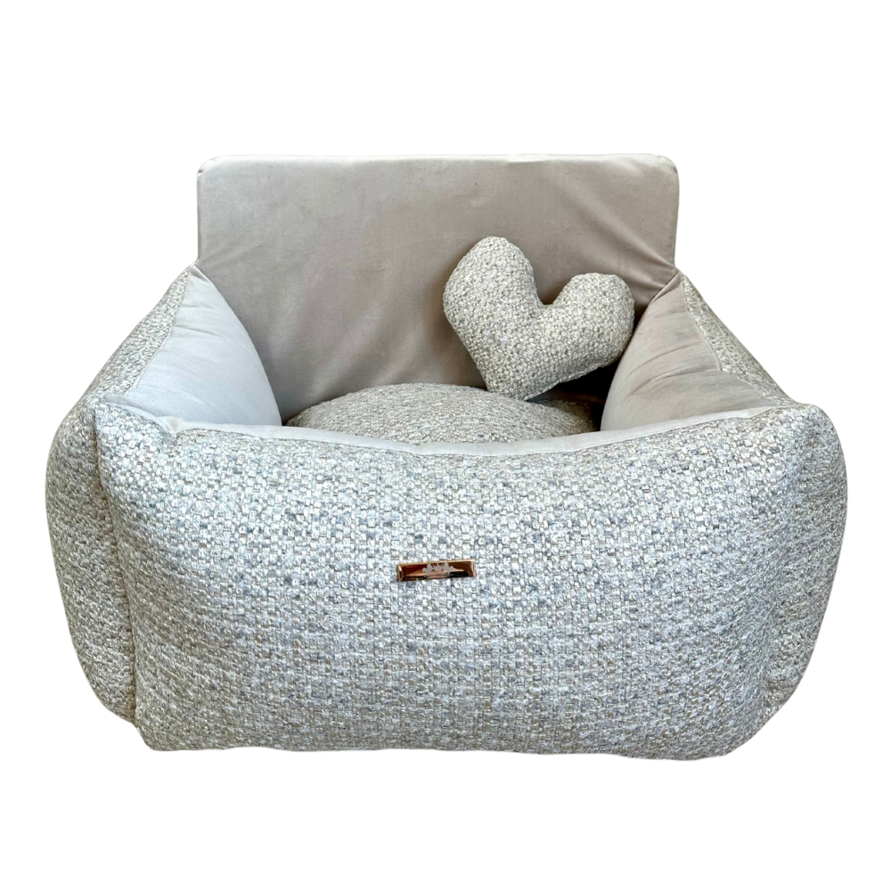 Elite Puppy | Autostoel Soft Grey Tweed