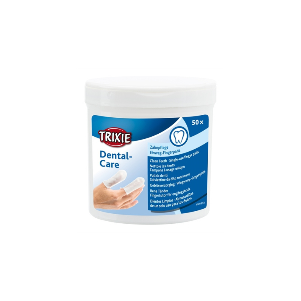 Trixie Dental Care Vingerpads – 50 stuks