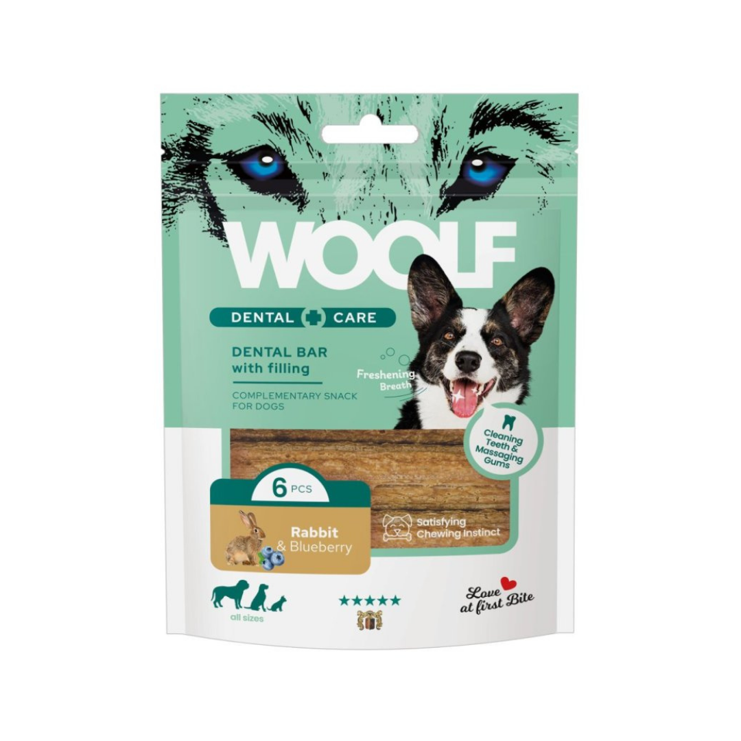 WOOLF - Dental Bars Rabbit & Blueberry | Dental Snack Hond