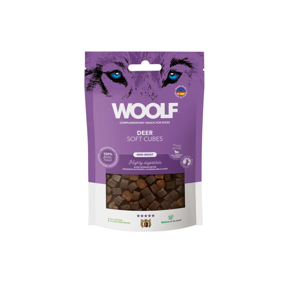 WOOLF Soft Cubes - deer (monoprotein)