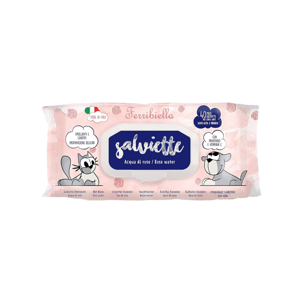Ferribiella Wet Wipes Rose Water