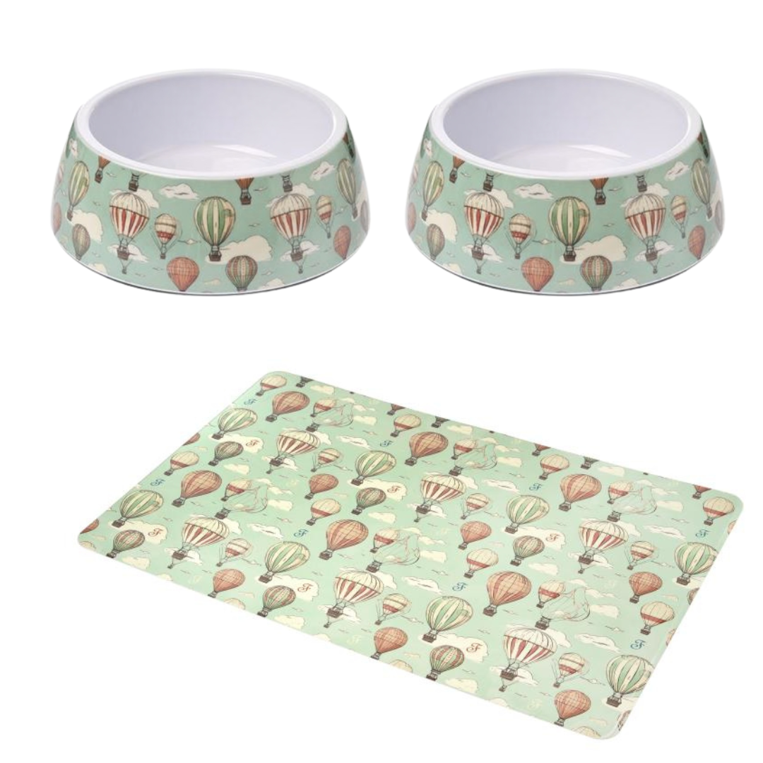 Ferribiella Balloons – Melamine Hondenbakjes met Placemat