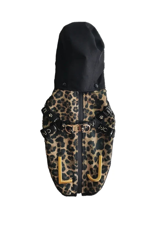 Liu Jo Pets | Regenjasje met Ingebouwde Harness – Nero Macula