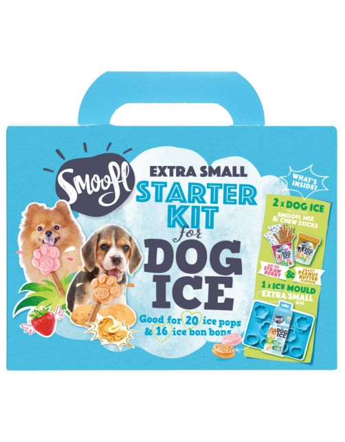 Smoofl | Hondenijsjes Starter Kit XS - Aardbei & Pindakaas