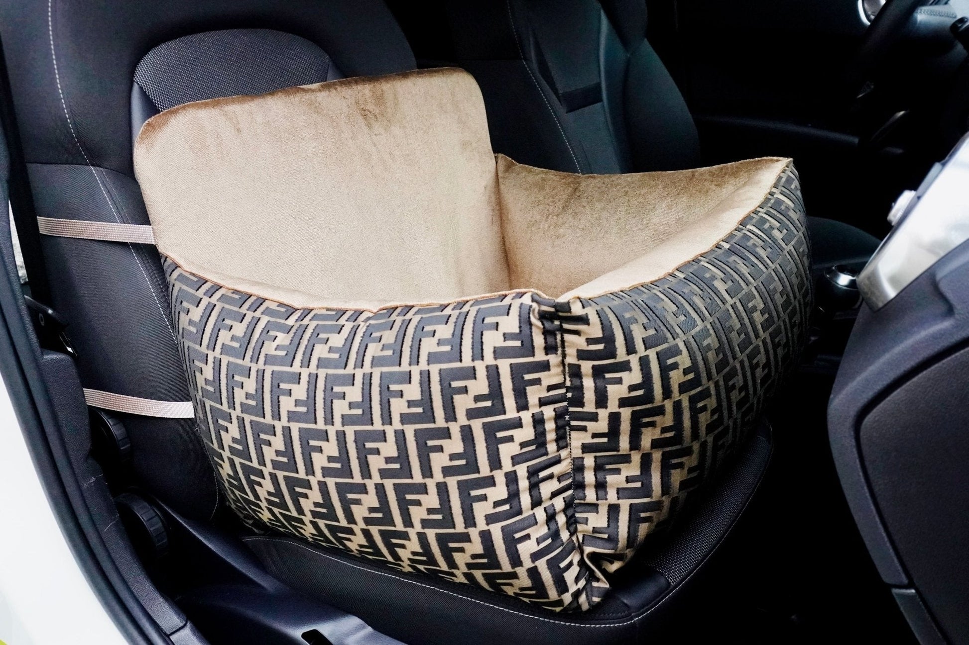 Autostoel FF print Bruin/Brons - Golden Poms