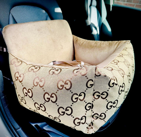 Autostoel GG print Beige