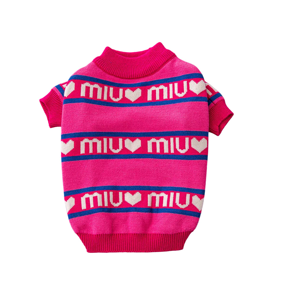 Hondentrui Print Roze