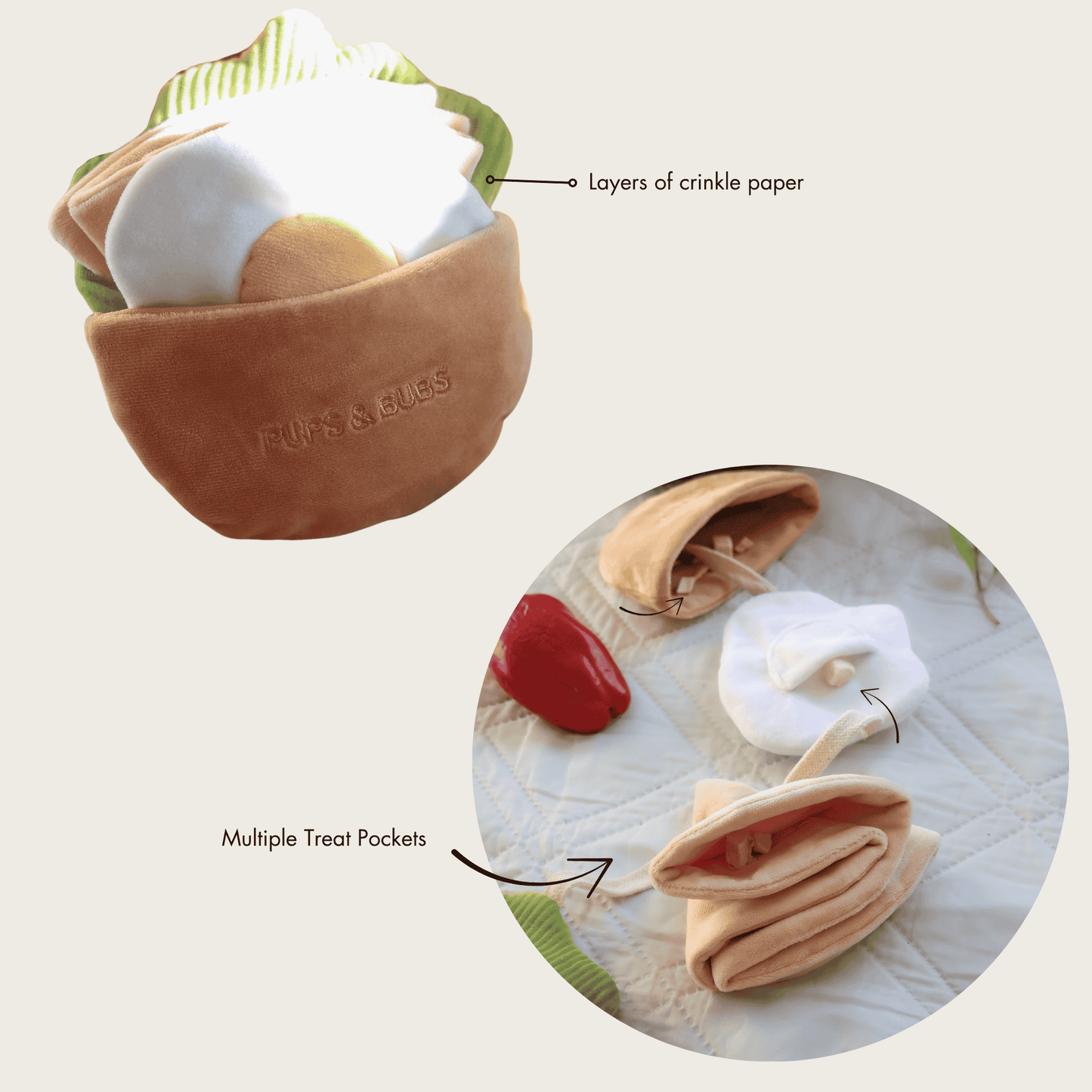 Pups & Bubs - Pita Pocket Neuswerk Speelgoed