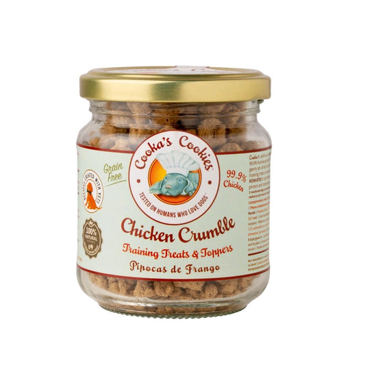 Cooka’s Cookies | Chicken Crumble Bites – Natuurlijke maaltijdtopper voor honden en katten