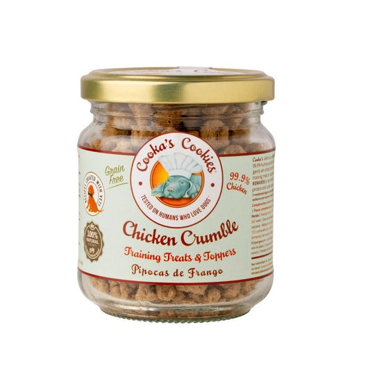 Cooka’s Cookies | Chicken Crumble Bites – Natuurlijke maaltijdtopper voor honden en katten - Golden Poms