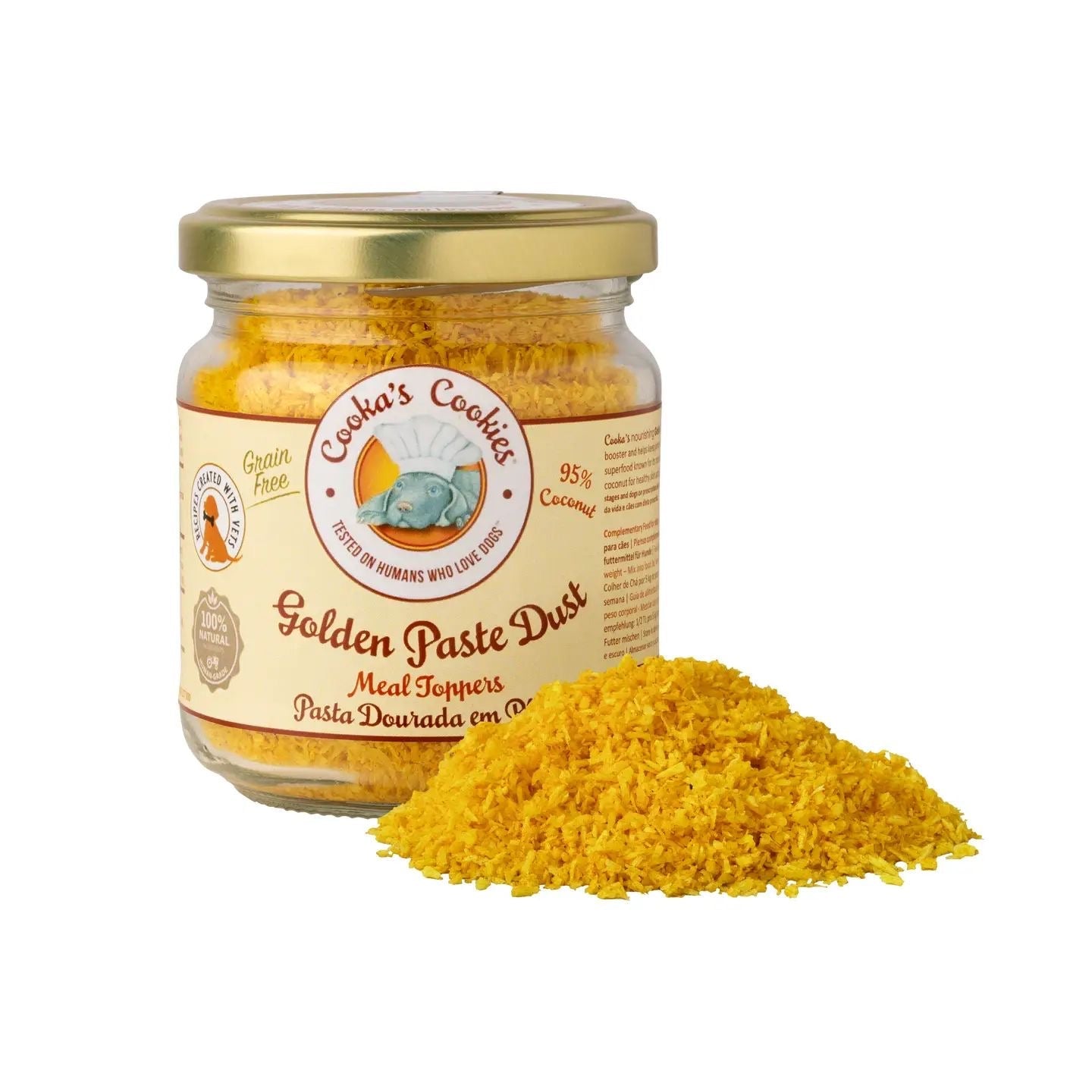Cooka´s Cookies |Golden Paste - Magic Dust Meal Topper voor katten en honden - Golden Poms