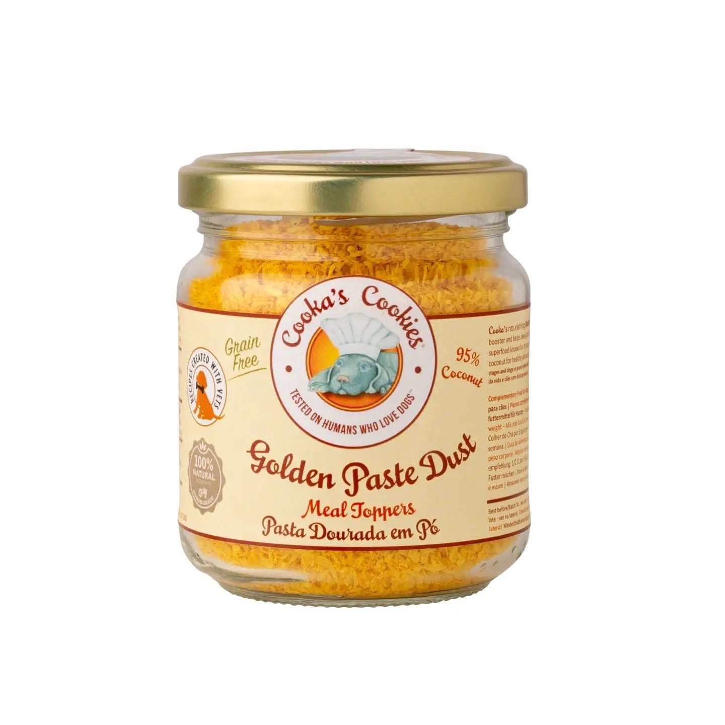 Cooka´s Cookies |Golden Paste - Magic Dust Meal Topper voor katten en honden - Golden Poms
