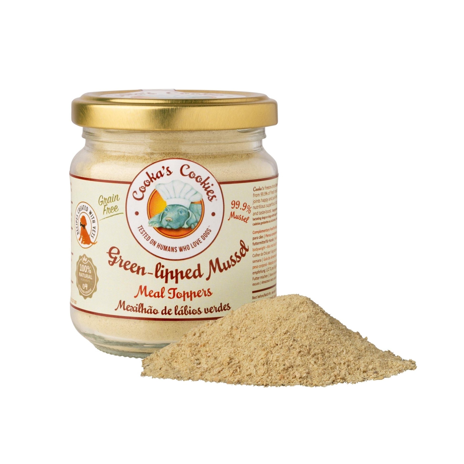 Cooka´s Cookies | Groenlipmossel - voor honden en katten - Golden Poms