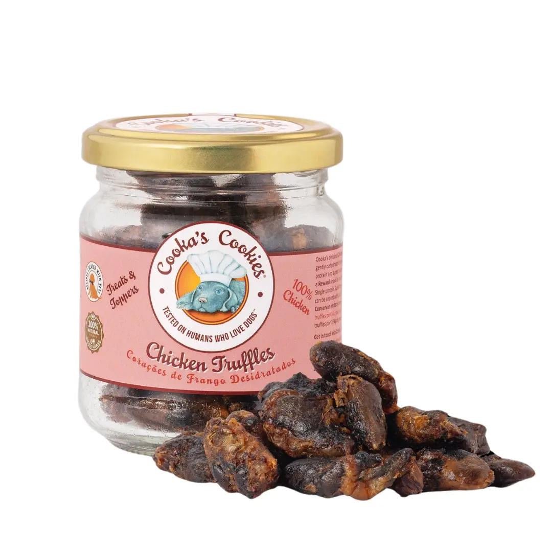 Cooka´s Cookies |Kiptruffels - Luchtgedroogde kippenhartjes - Golden Poms