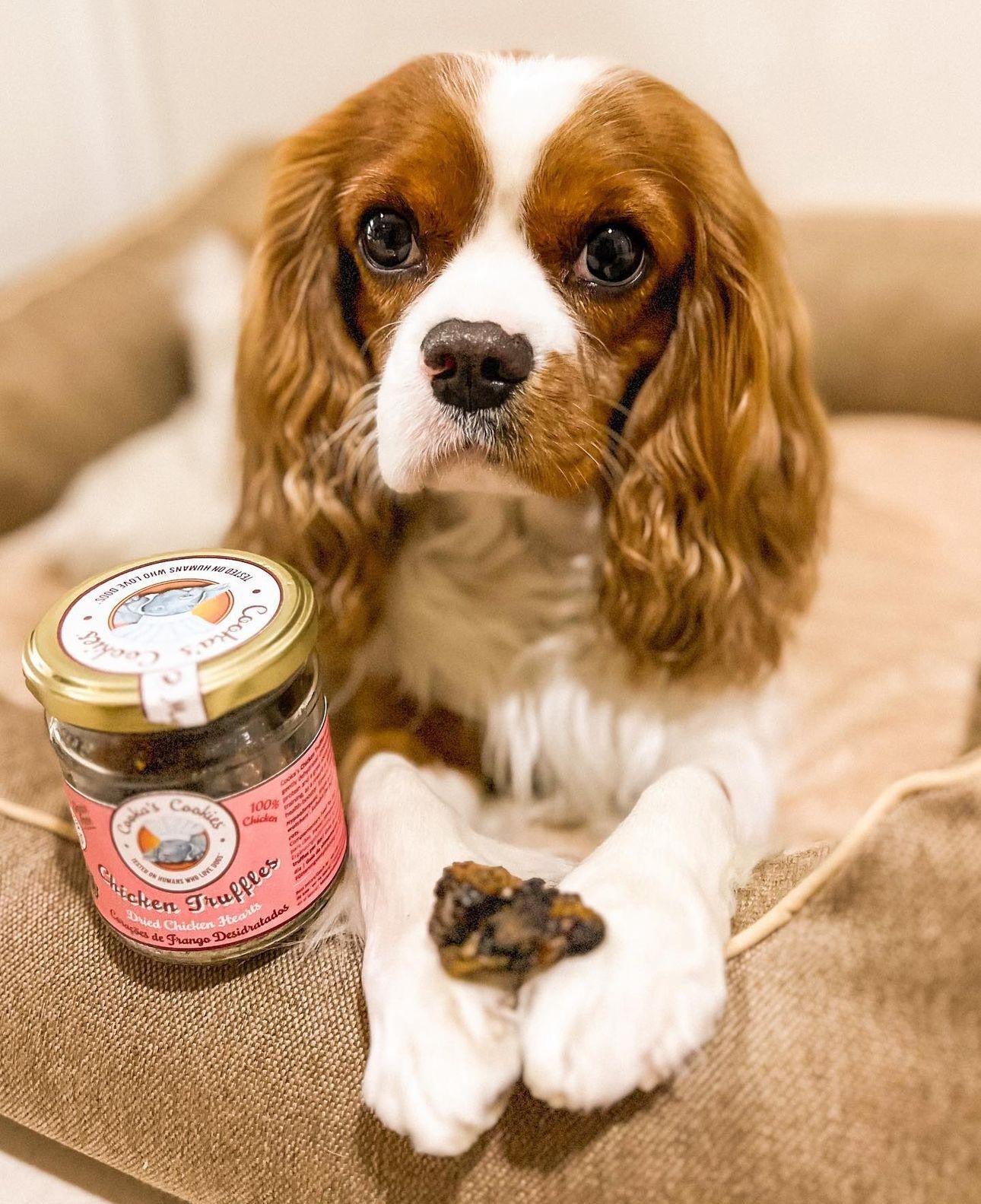 Cooka´s Cookies |Kiptruffels - Luchtgedroogde kippenhartjes - Golden Poms
